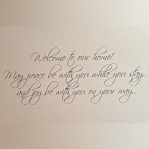 Large Vinyl Wall Decal - 48” x 18.5”- Brown